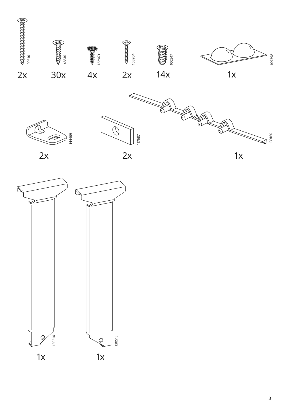 Assembly instructions for IKEA Utrusta connecting rail for fronts | Page 3 - IKEA SEKTION base cabinet for recycling 193.185.55