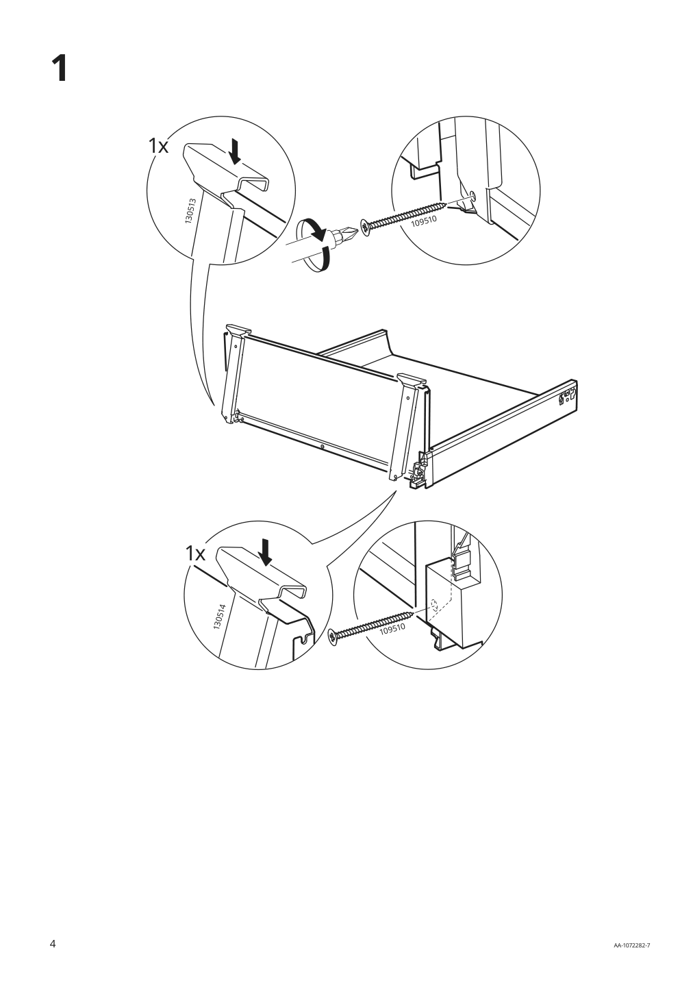 Assembly instructions for IKEA Utrusta connecting rail for fronts | Page 4 - IKEA SEKTION base cabinet for recycling 893.185.52