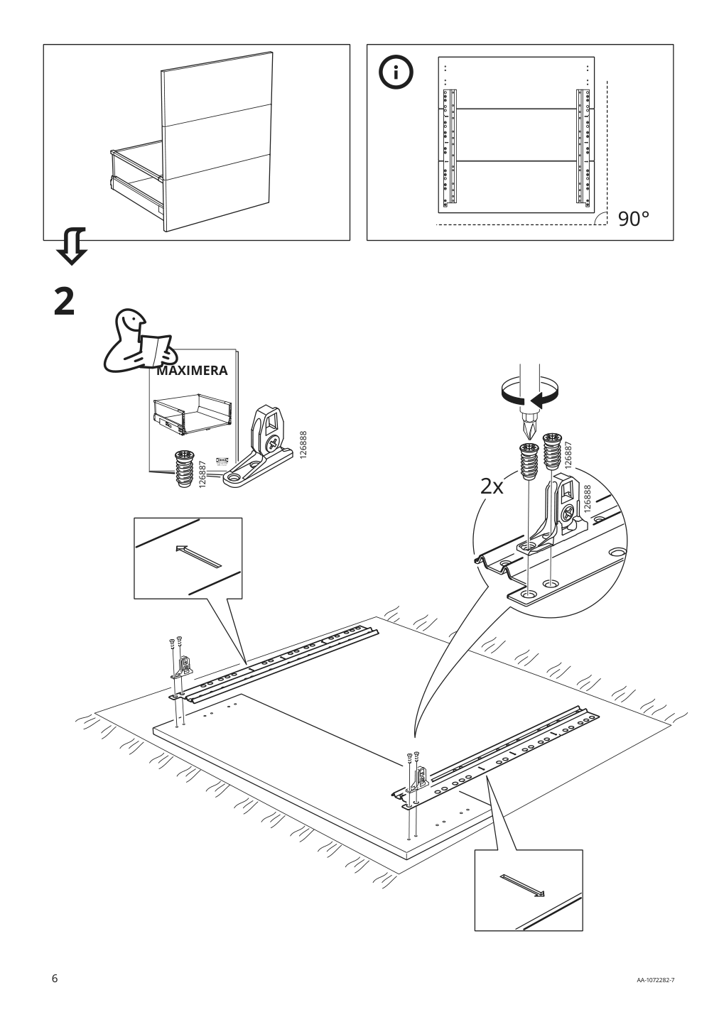 Assembly instructions for IKEA Utrusta connecting rail for fronts | Page 6 - IKEA SEKTION base cabinet f/sink & waste sorting 893.185.71