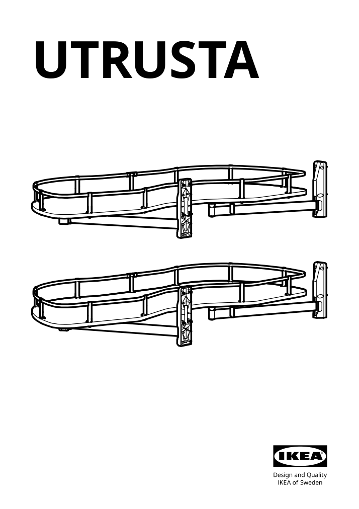 Assembly instructions for IKEA Utrusta corner base cab pull out fitting gray | Page 1 - IKEA SEKTION corner base cab w pull-out fitting 795.825.52