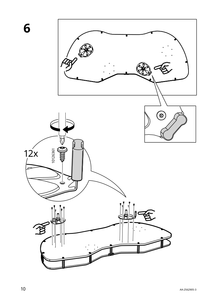 Assembly instructions for IKEA Utrusta corner base cab pull out fitting gray | Page 10 - IKEA SEKTION corner base cab w pull-out fitting 795.825.52