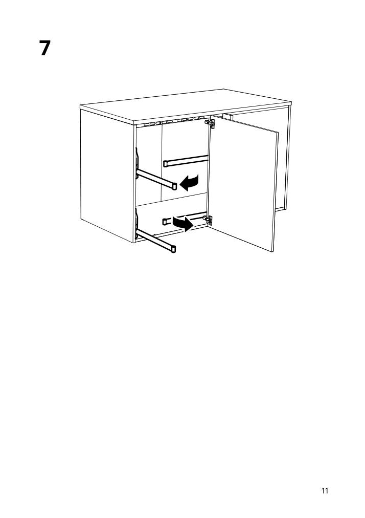 Assembly instructions for IKEA Utrusta corner base cab pull out fitting gray | Page 11 - IKEA SEKTION corner base cab w pull-out fitting 795.825.52