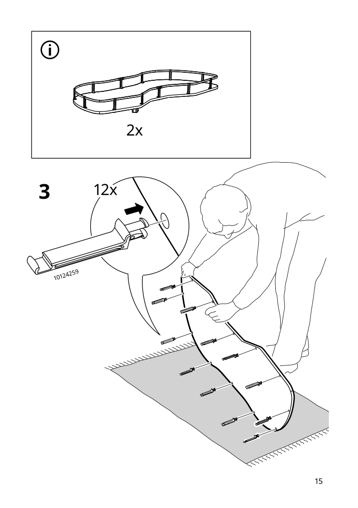 Assembly instructions for IKEA Utrusta corner base cab pull out fitting gray | Page 15 - IKEA SEKTION corner base cab w pull-out fitting 795.825.52