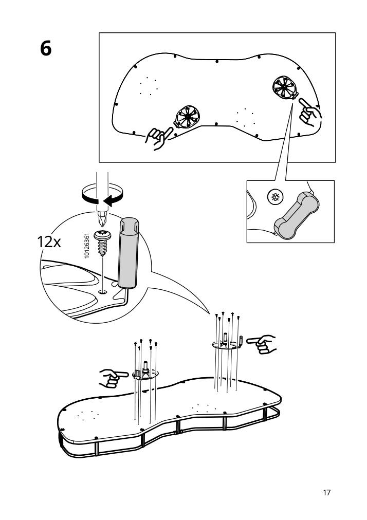 Assembly instructions for IKEA Utrusta corner base cab pull out fitting gray | Page 17 - IKEA SEKTION corner base cab w pull-out fitting 795.825.52