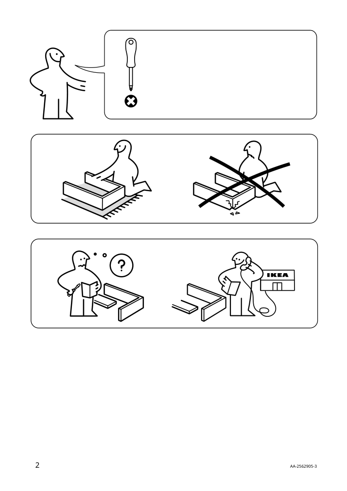 Assembly instructions for IKEA Utrusta corner base cab pull out fitting gray | Page 2 - IKEA SEKTION corner base cab w pull-out fitting 795.825.52