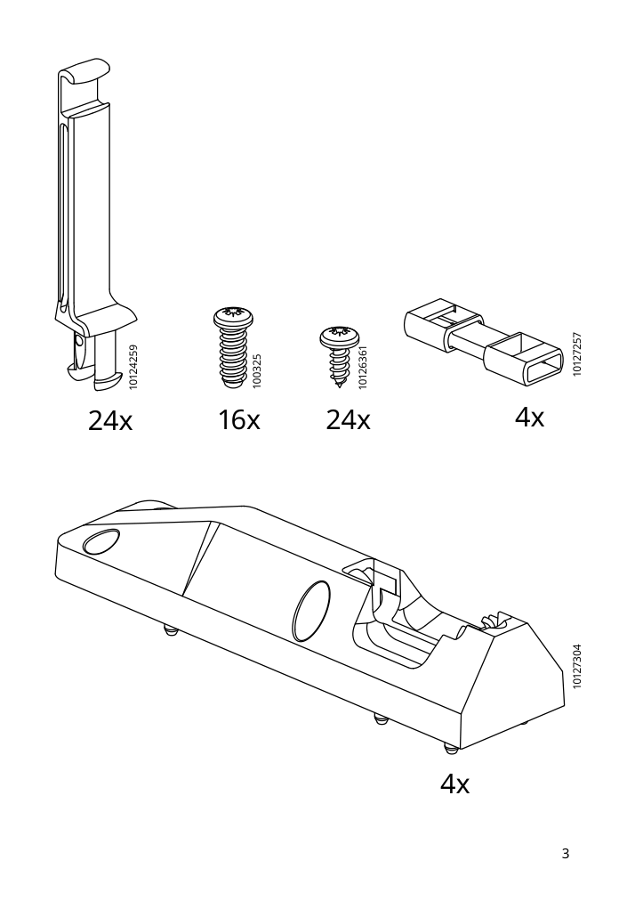 Assembly instructions for IKEA Utrusta corner base cab pull out fitting gray | Page 3 - IKEA SEKTION corner base cab w pull-out fitting 795.825.52