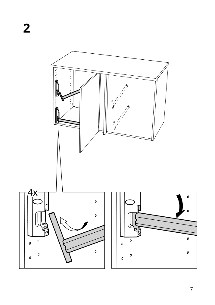 Assembly instructions for IKEA Utrusta corner base cab pull out fitting gray | Page 7 - IKEA SEKTION corner base cab w pull-out fitting 795.825.52