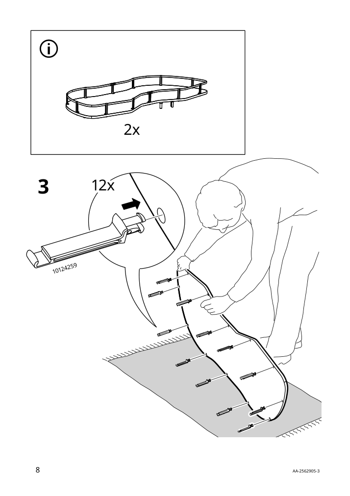 Assembly instructions for IKEA Utrusta corner base cab pull out fitting gray | Page 8 - IKEA SEKTION corner base cab w pull-out fitting 795.825.52