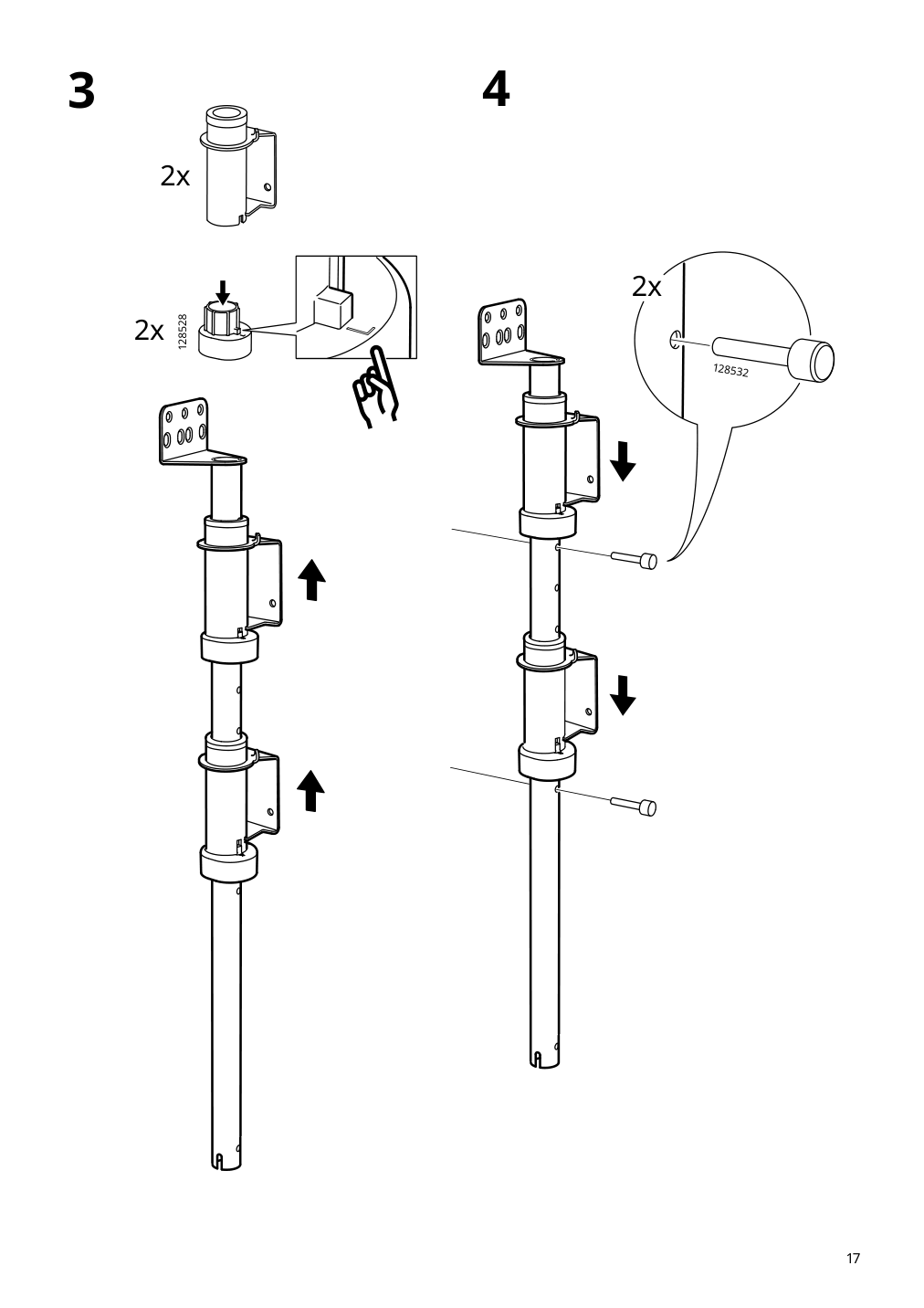 Assembly instructions for IKEA Utrusta corner base cab pull out fitting | Page 17 - IKEA SEKTION corner base cab w pull-out fitting 494.561.21