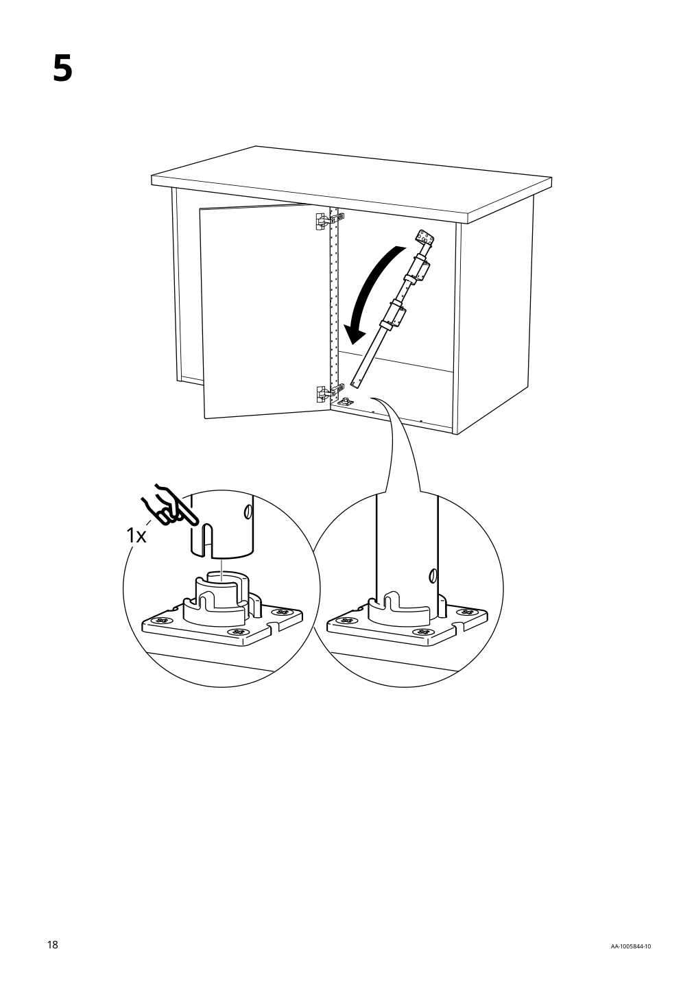 Assembly instructions for IKEA Utrusta corner base cab pull out fitting | Page 18 - IKEA SEKTION corner base cab w pull-out fitting 494.561.21