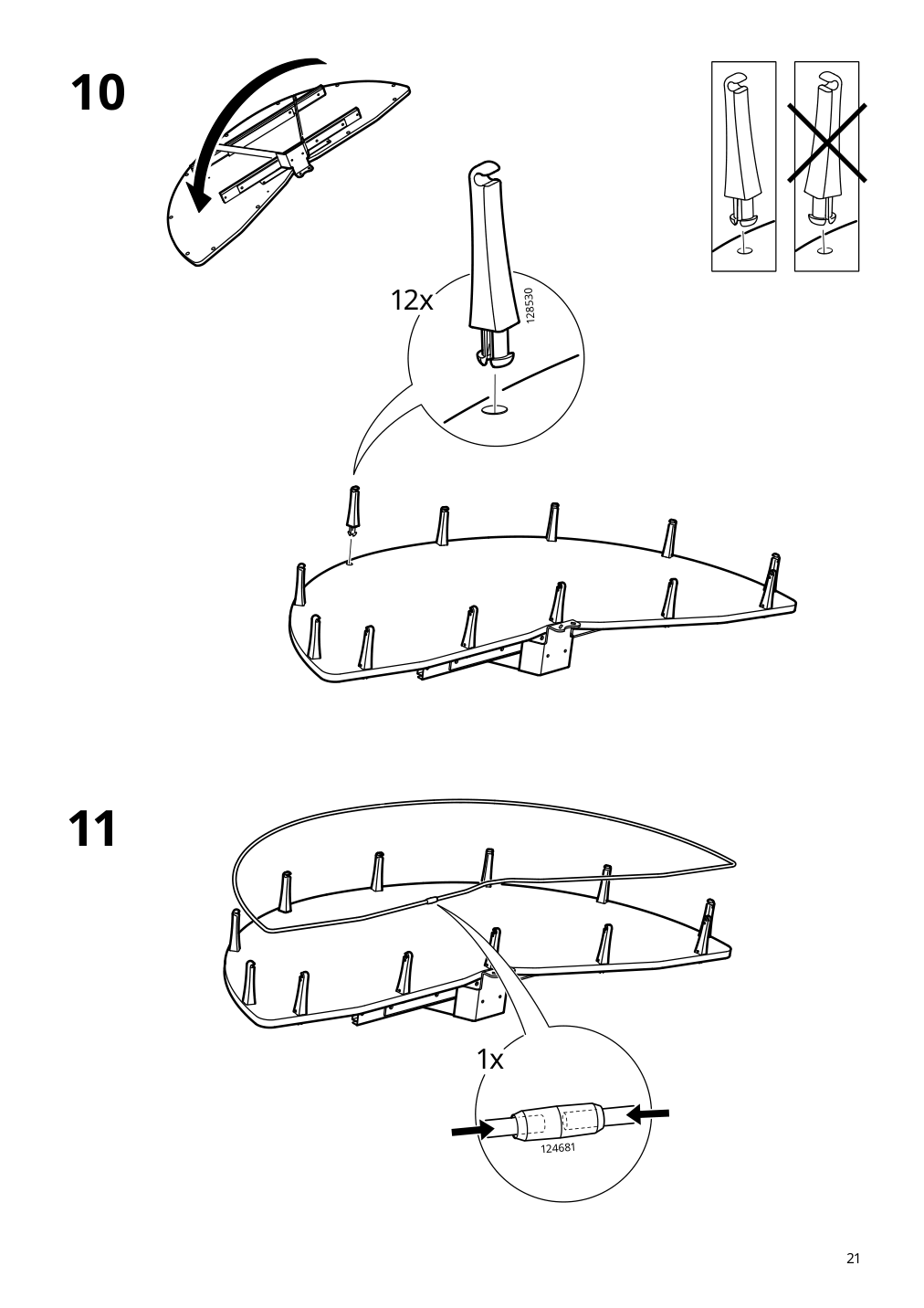 Assembly instructions for IKEA Utrusta corner base cab pull out fitting | Page 21 - IKEA SEKTION corner base cab w pull-out fitting 194.618.88