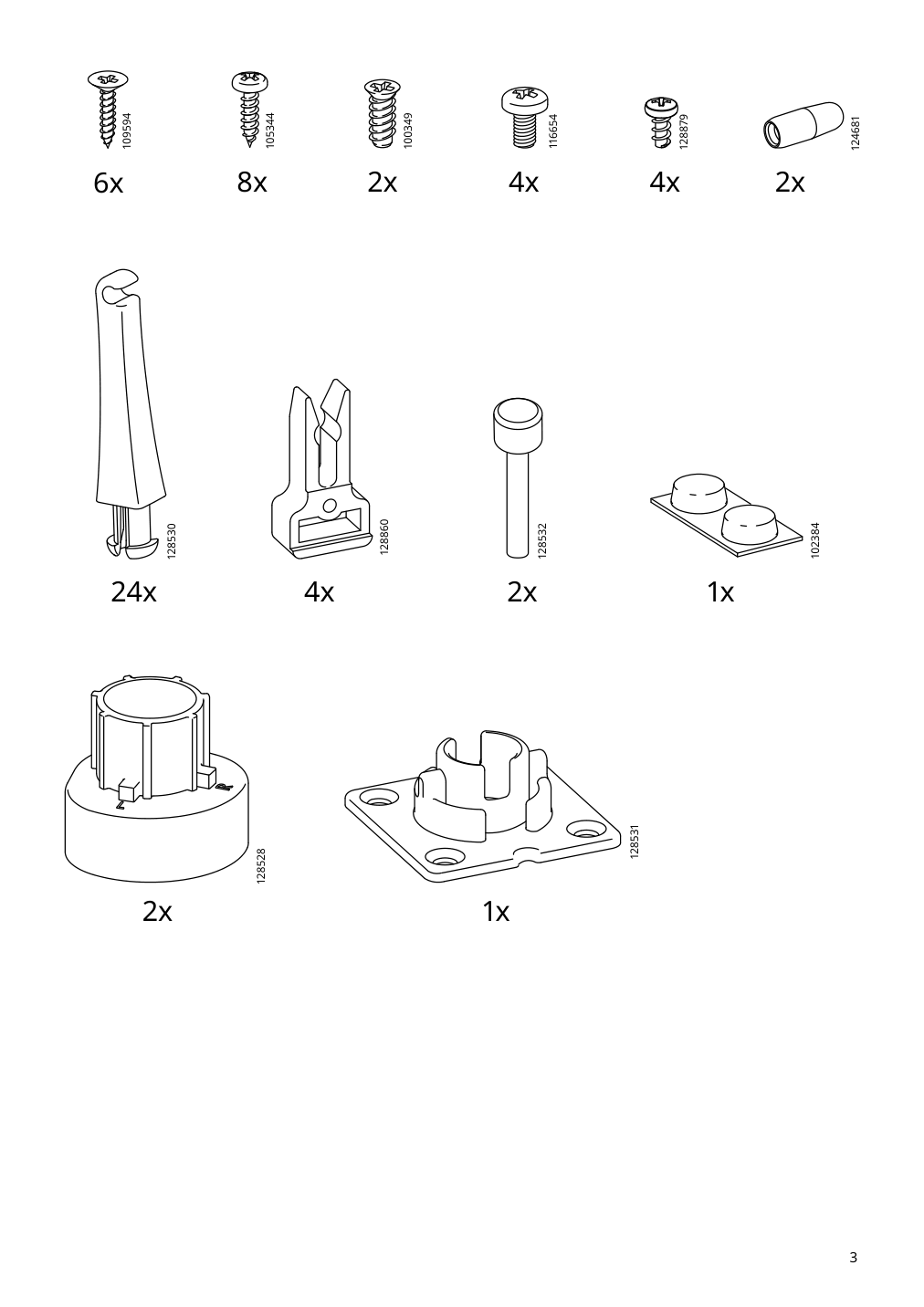 Assembly instructions for IKEA Utrusta corner base cab pull out fitting | Page 3 - IKEA SEKTION corner base cab w pull-out fitting 594.644.89