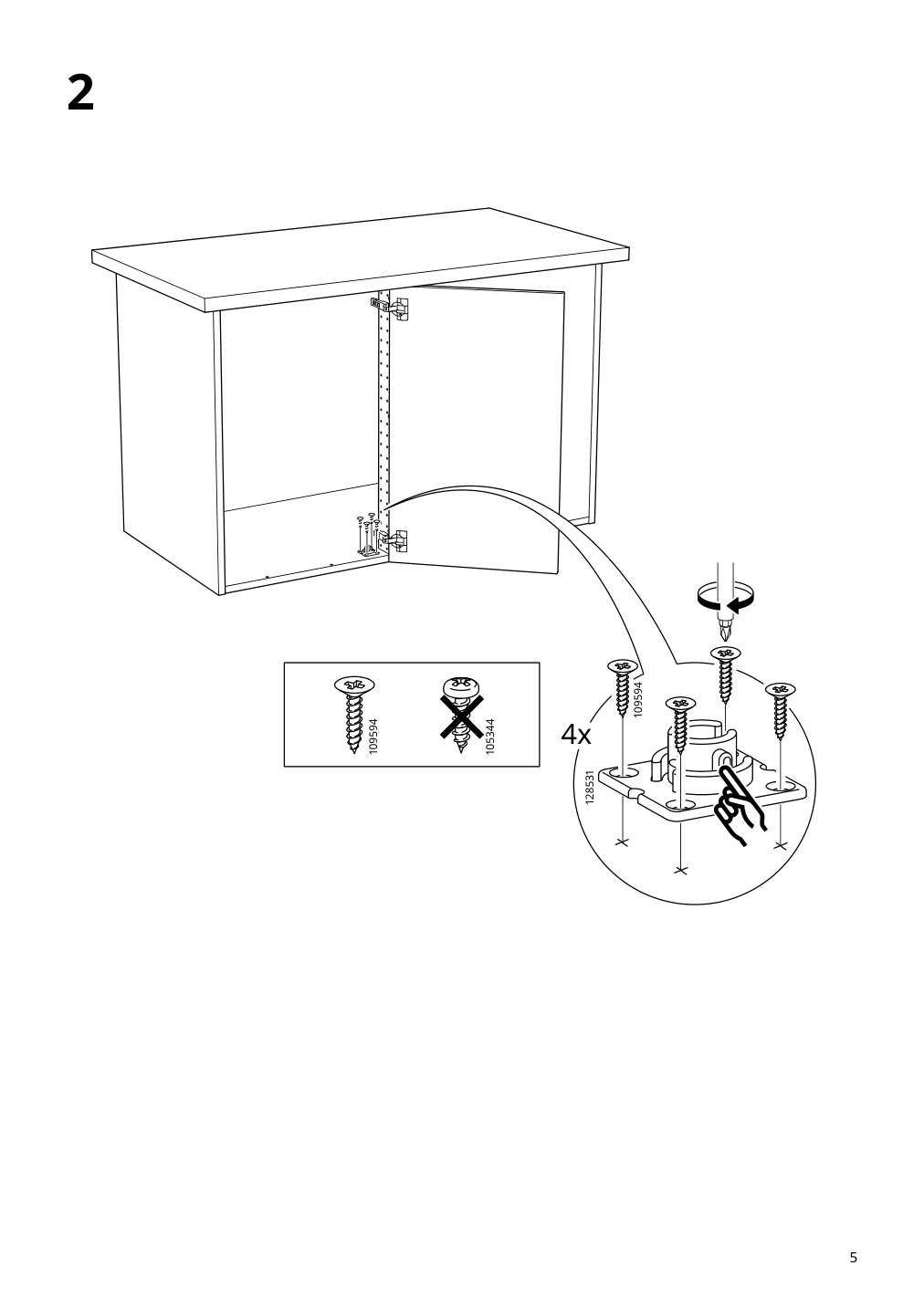 Assembly instructions for IKEA Utrusta corner base cab pull out fitting | Page 5 - IKEA SEKTION corner base cab w pull-out fitting 494.561.21