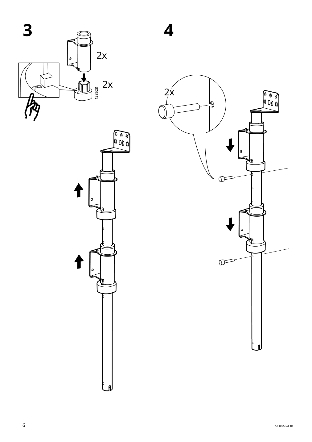 Assembly instructions for IKEA Utrusta corner base cab pull out fitting | Page 6 - IKEA SEKTION corner base cab w pull-out fitting 494.561.21