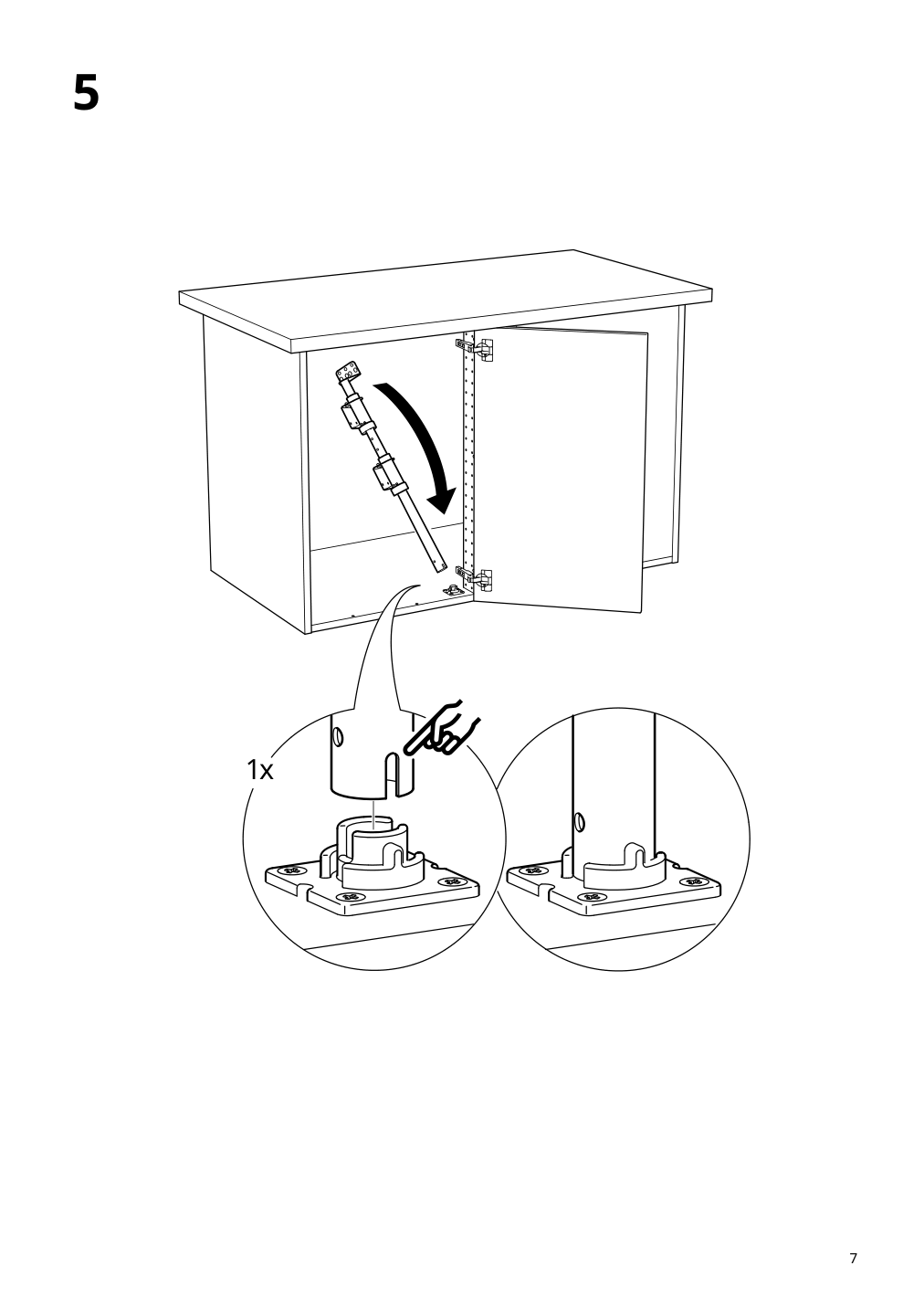 Assembly instructions for IKEA Utrusta corner base cab pull out fitting | Page 7 - IKEA SEKTION corner base cab w pull-out fitting 194.618.88