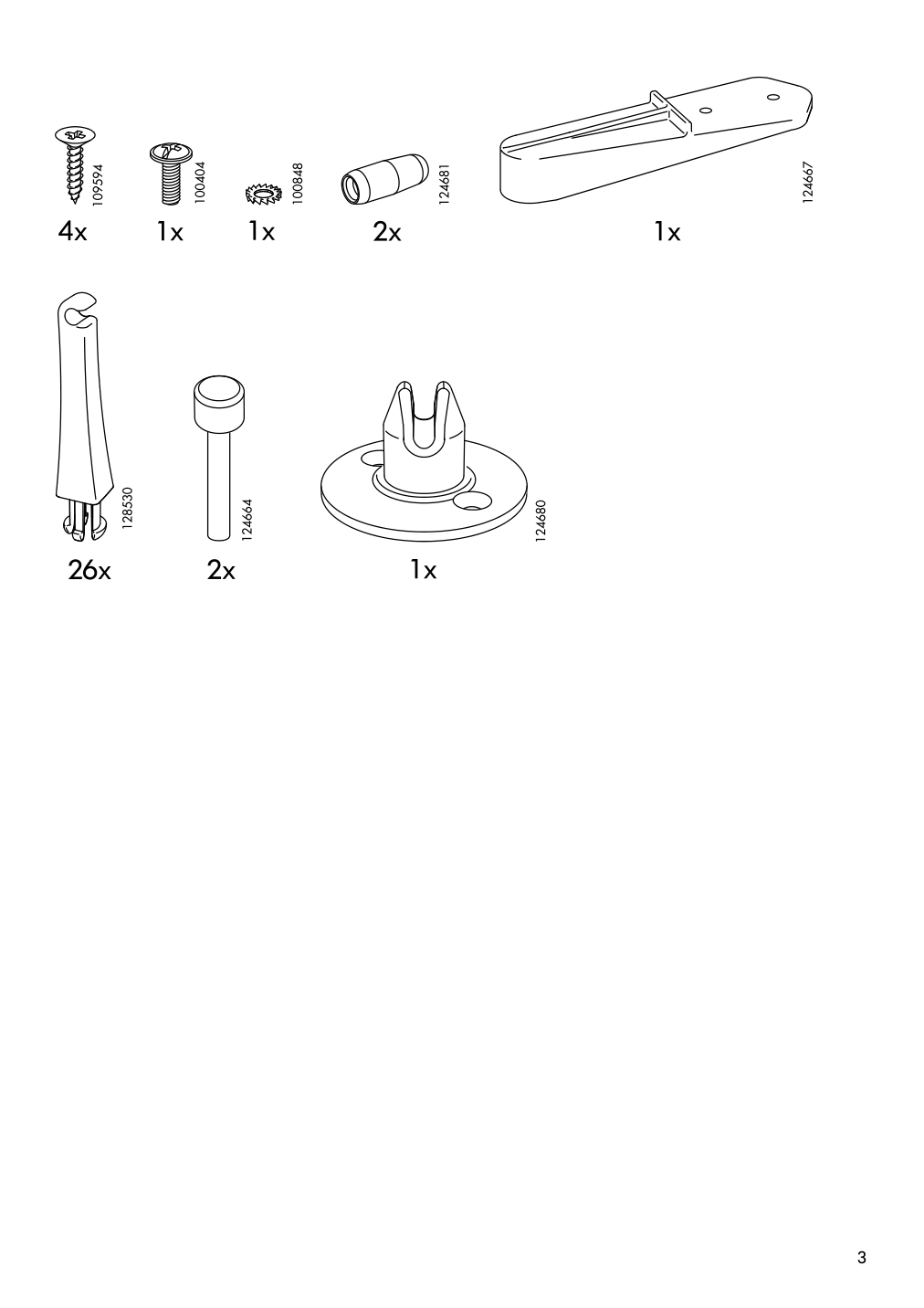 Assembly instructions for IKEA Utrusta corner base cabinet carousel | Page 3 - IKEA SEKTION corner base cabinet with carousel 493.222.97