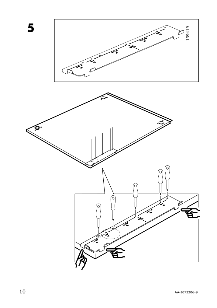 Assembly instructions for IKEA Utrusta fixture for mounting door on drawer | Page 10 - IKEA SEKTION / MAXIMERA base cabinet with pull-out storage 994.146.33