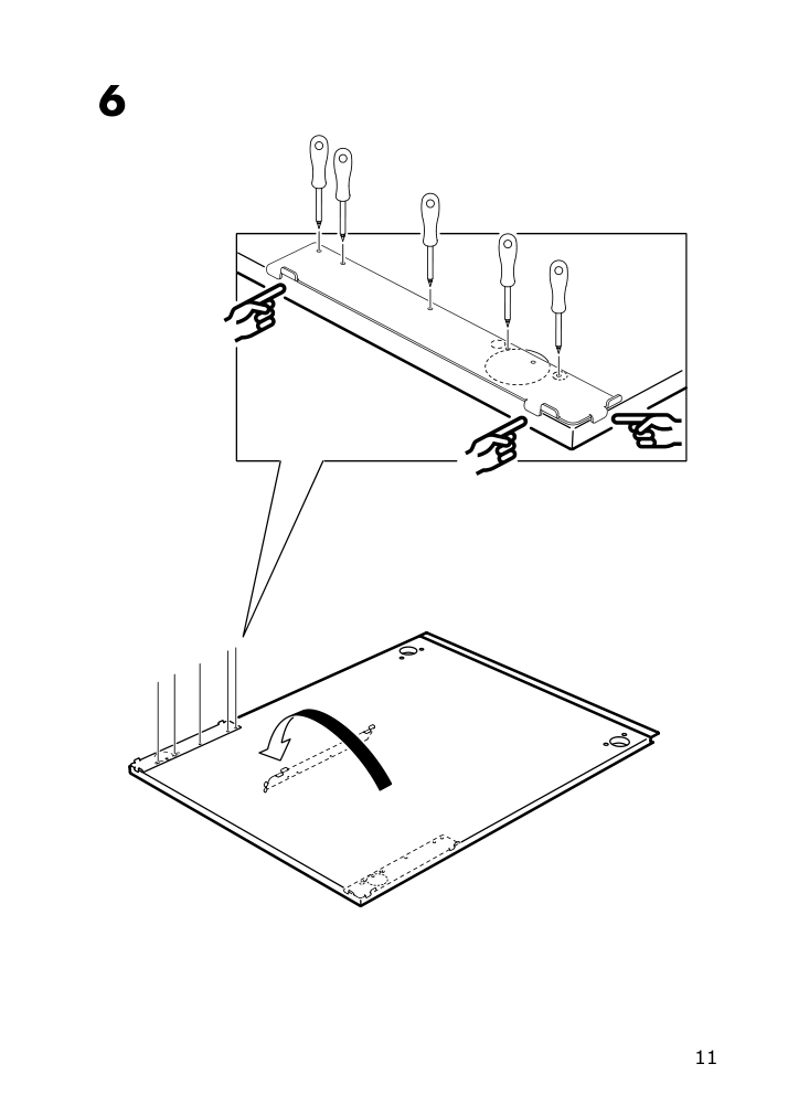 Assembly instructions for IKEA Utrusta fixture for mounting door on drawer | Page 11 - IKEA SEKTION base cabinet/p-out storage/drawer 391.591.07