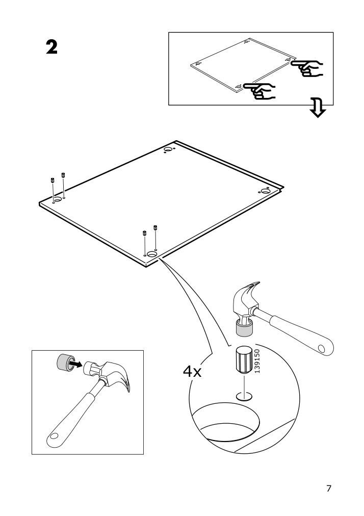 Assembly instructions for IKEA Utrusta fixture for mounting door on drawer | Page 7 - IKEA SEKTION / MAXIMERA base cabinet/p-out storage/drawer 393.188.99