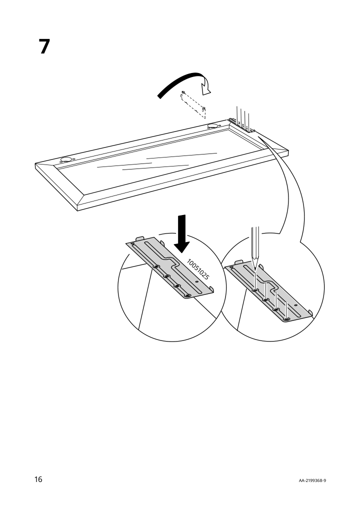 Assembly instructions for IKEA Utrusta hinge push open for horizontal door white | Page 16 - IKEA SEKTION top cab f fridge/freezer w push-op 794.183.40