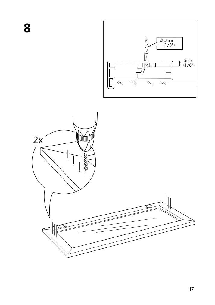 Assembly instructions for IKEA Utrusta hinge push open for horizontal door white | Page 17 - IKEA SEKTION / MAXIMERA high cab f mic/ov+drw/dr w push-op 495.698.73