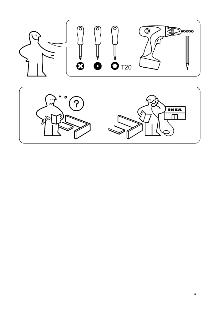 Assembly instructions for IKEA Utrusta hinge push open for horizontal door white | Page 3 - IKEA SEKTION high cab f mic/ov+drw/dr w push-op 093.946.15