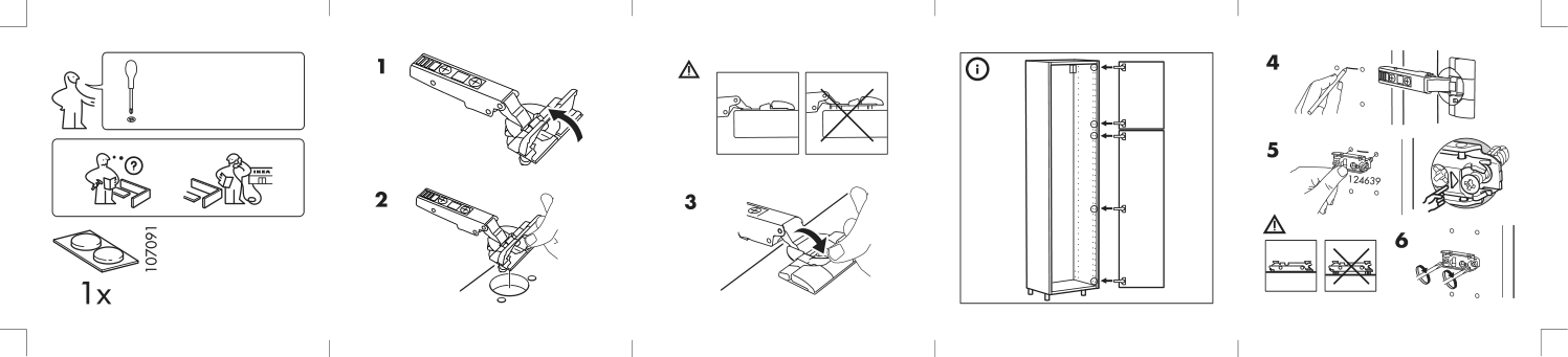 Assembly instructions for IKEA Utrusta hinge w b in damper for kitchen | Page 2 - IKEA SEKTION base cabinet for sink + 2 doors 994.578.49