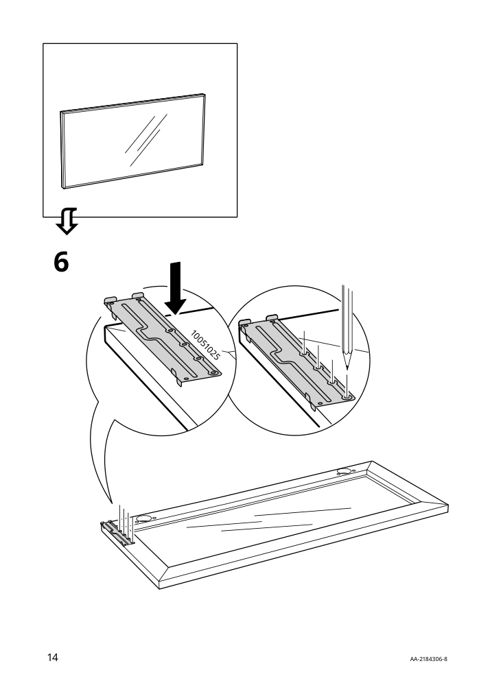 Assembly instructions for IKEA Utrusta hinge w damper for horizontal door white | Page 14 - IKEA SEKTION high cab f micro/oven+drawer/door 593.901.82