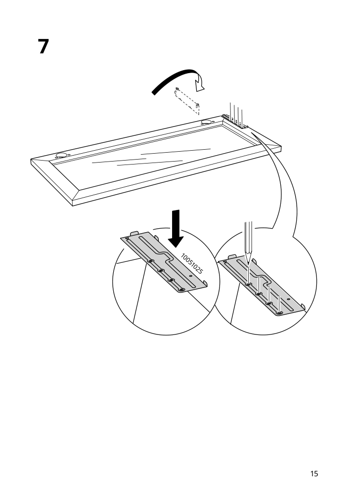 Assembly instructions for IKEA Utrusta hinge w damper for horizontal door white | Page 15 - IKEA SEKTION high cab f micro/oven+drawer/door 593.901.82