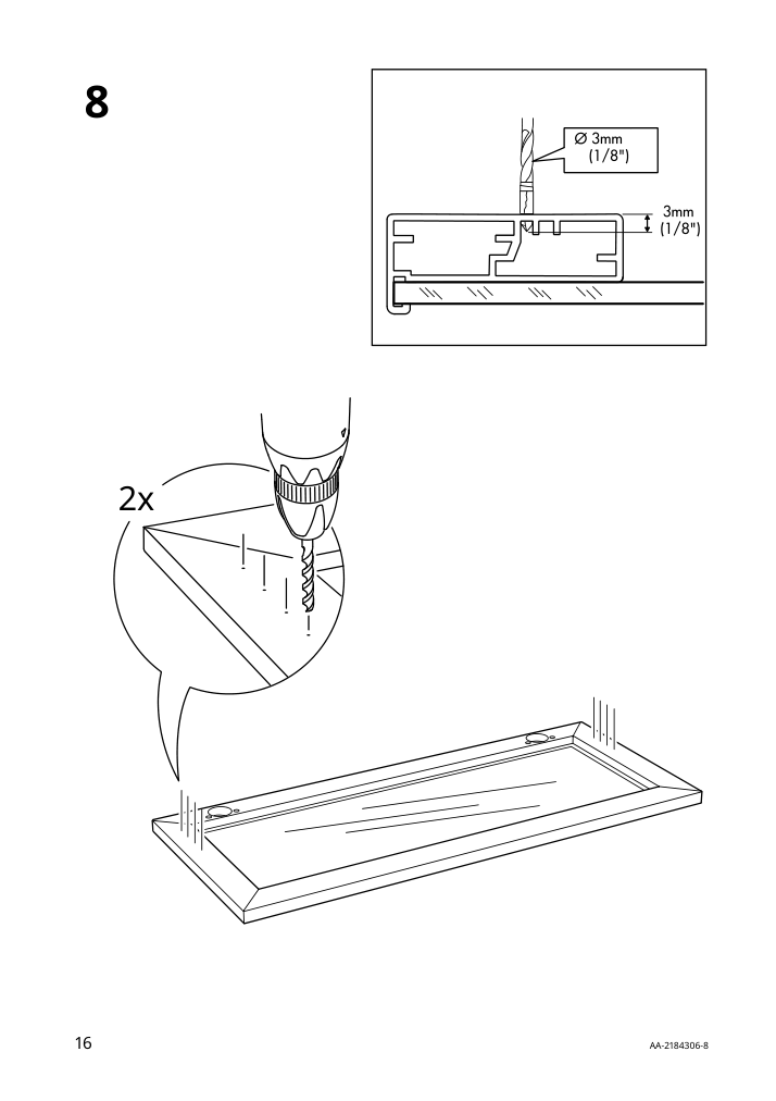 Assembly instructions for IKEA Utrusta hinge w damper for horizontal door white | Page 16 - IKEA SEKTION high cab f micro/oven+drawer/door 093.901.89