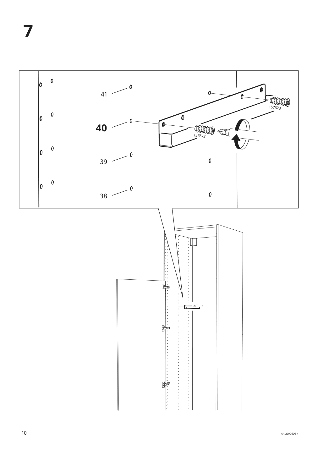 Assembly instructions for IKEA Utrusta pull out pantry organizer | Page 10 - IKEA SEKTION high cabinet with pull-out pantry 394.718.91