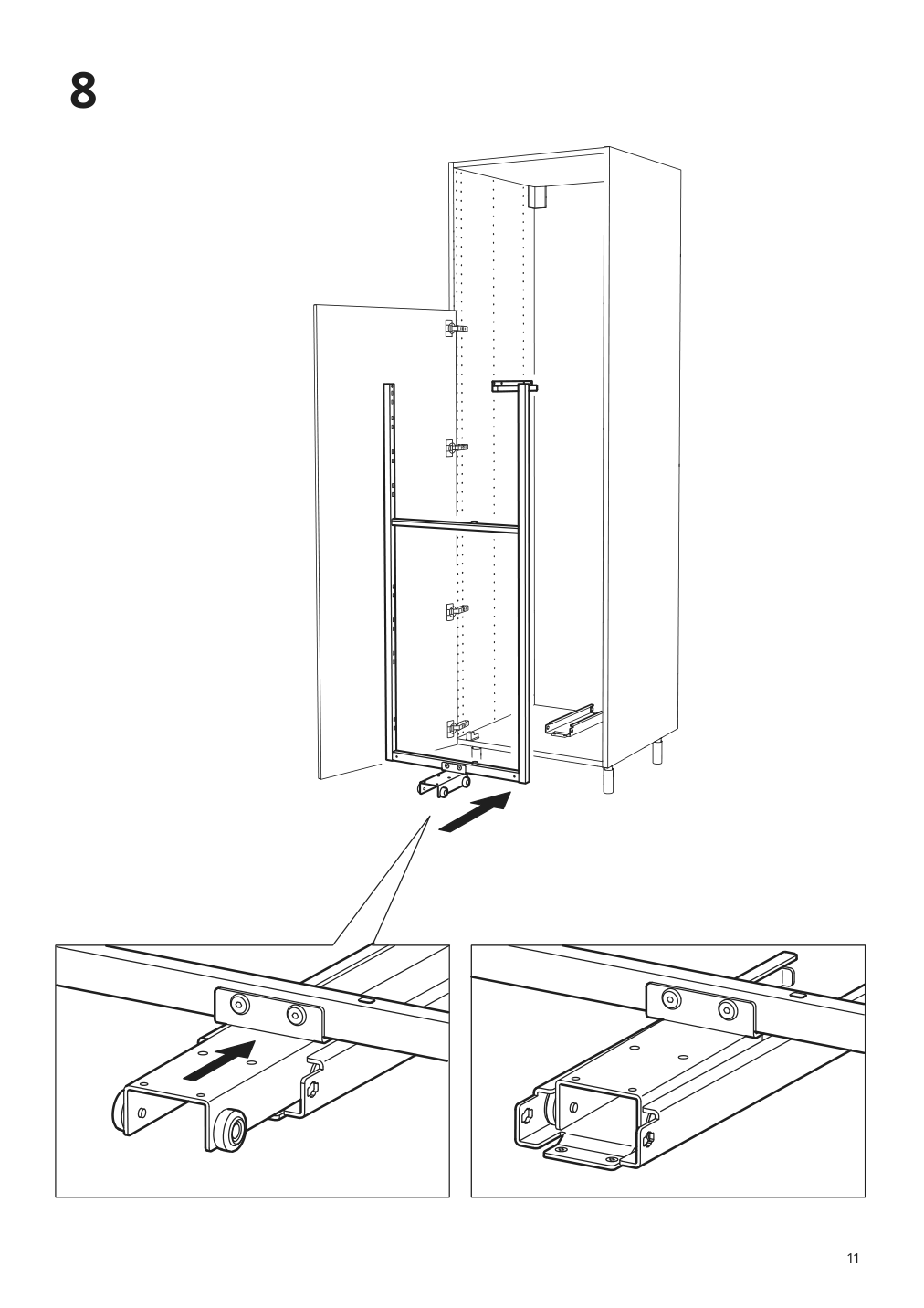 Assembly instructions for IKEA Utrusta pull out pantry organizer | Page 11 - IKEA SEKTION high cabinet with pull-out pantry 394.718.91