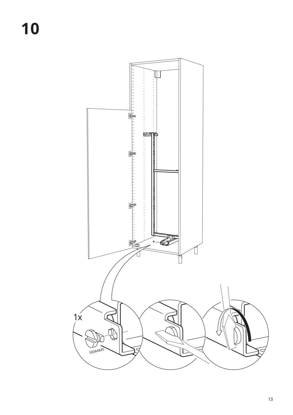 Assembly instructions for IKEA Utrusta pull out pantry organizer | Page 13 - IKEA SEKTION high cabinet with pull-out pantry 594.718.90