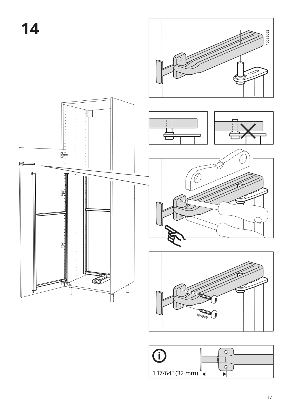 Assembly instructions for IKEA Utrusta pull out pantry organizer | Page 17 - IKEA SEKTION high cabinet with pull-out pantry 594.718.90