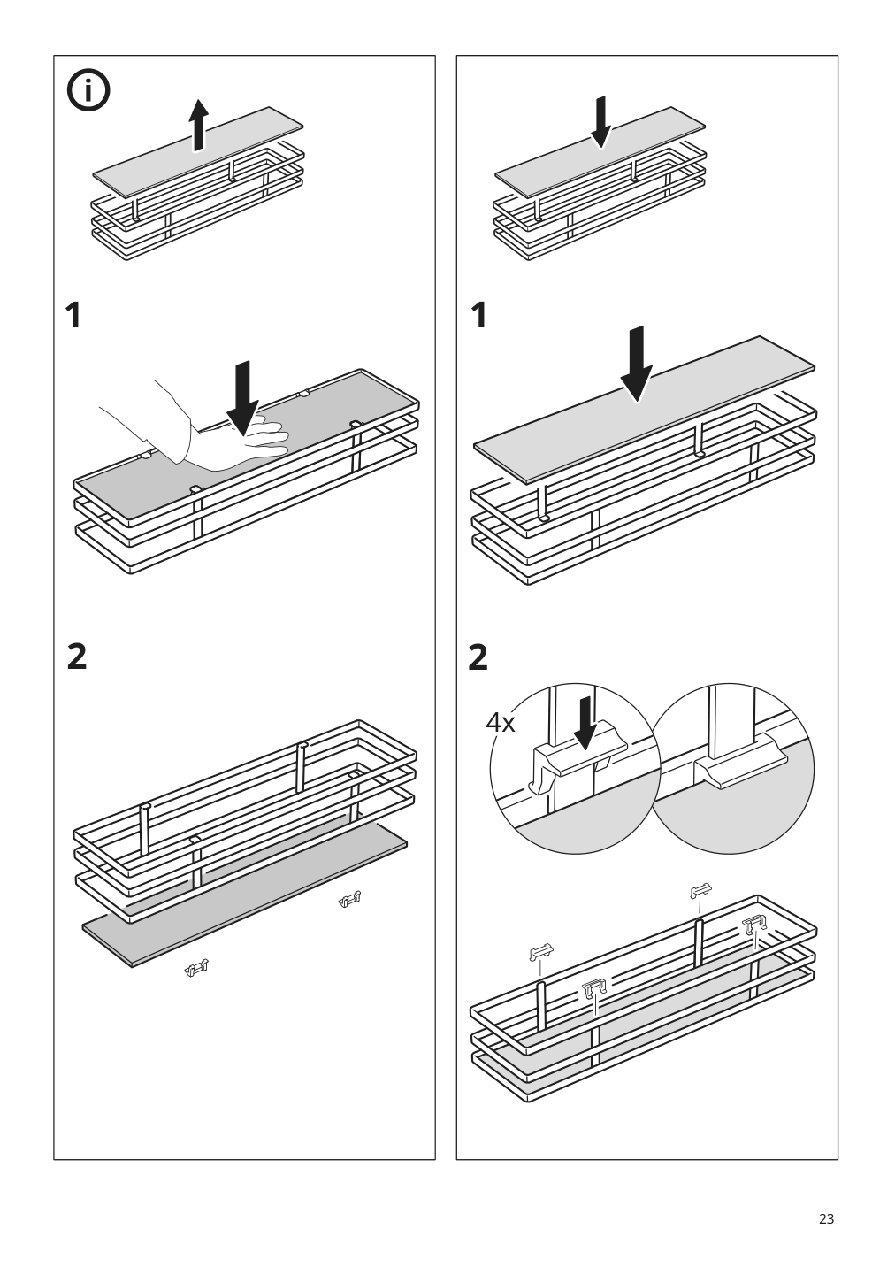 Assembly instructions for IKEA Utrusta pull out pantry organizer | Page 23 - IKEA SEKTION high cabinet with pull-out pantry 394.718.91