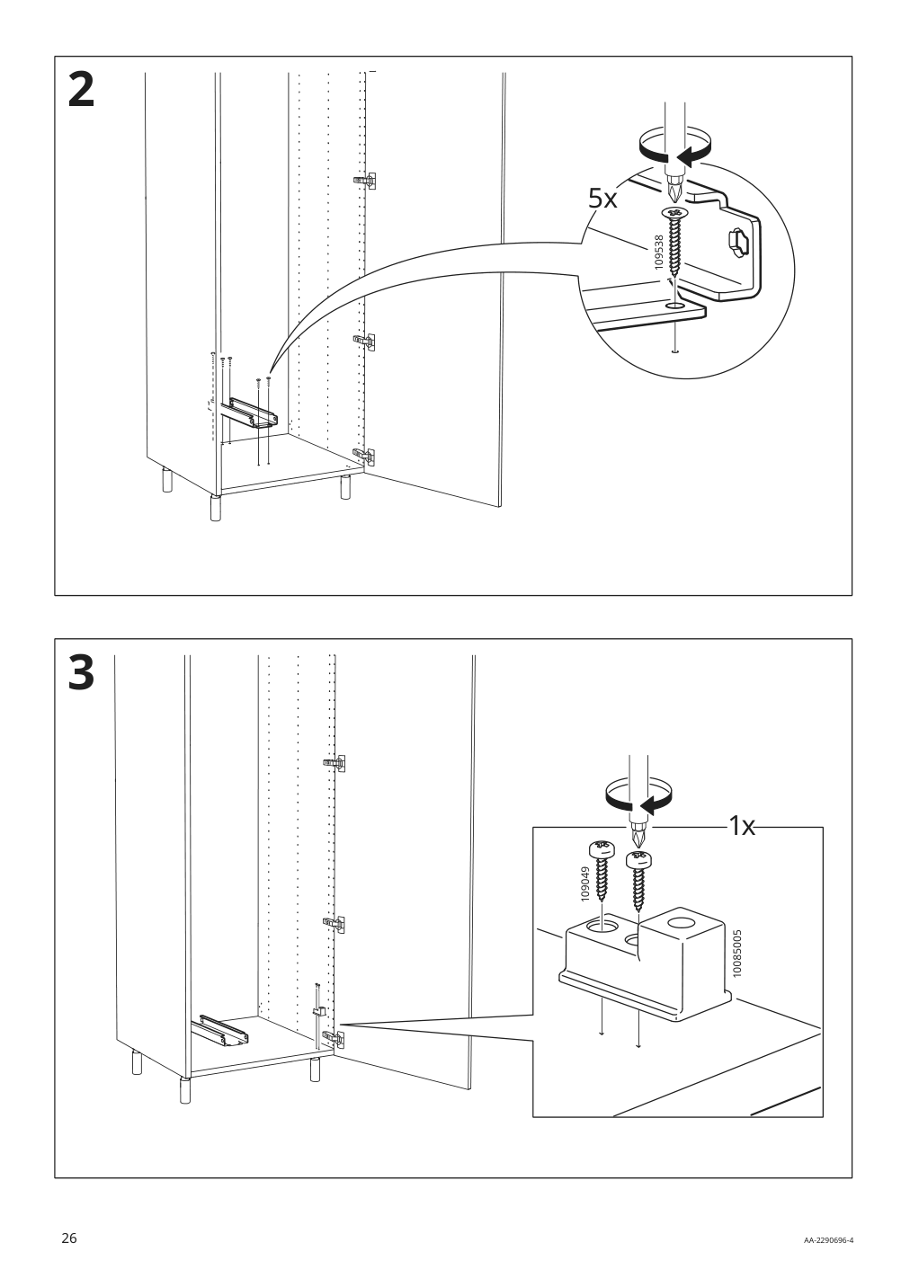 Assembly instructions for IKEA Utrusta pull out pantry organizer | Page 26 - IKEA SEKTION high cabinet with pull-out pantry 394.718.91