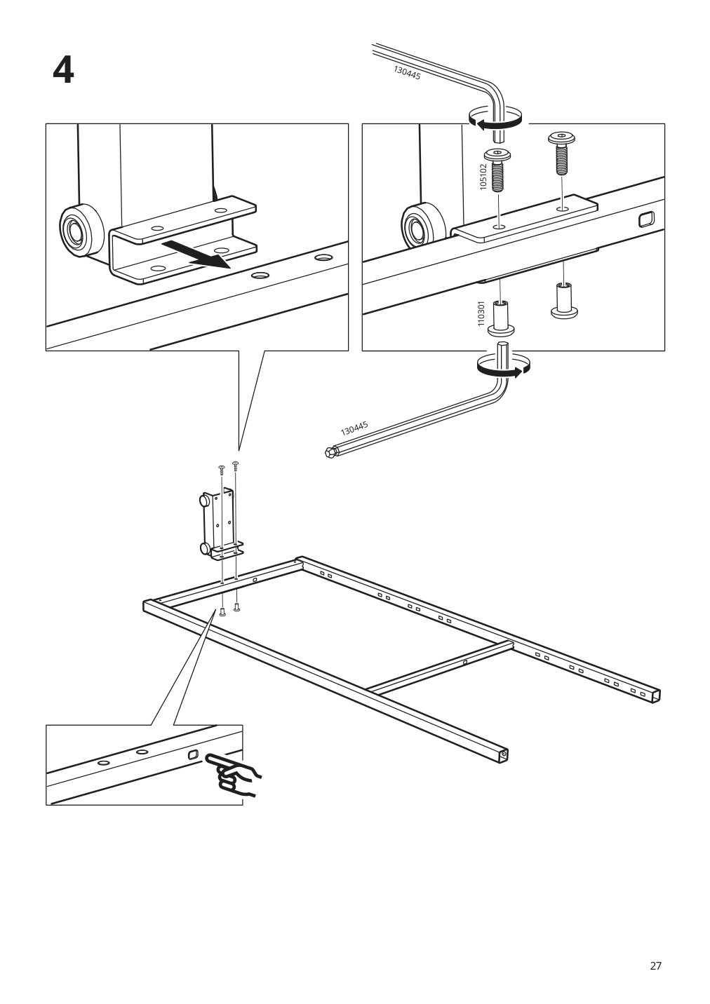 Assembly instructions for IKEA Utrusta pull out pantry organizer | Page 27 - IKEA SEKTION high cabinet with pull-out pantry 394.718.91