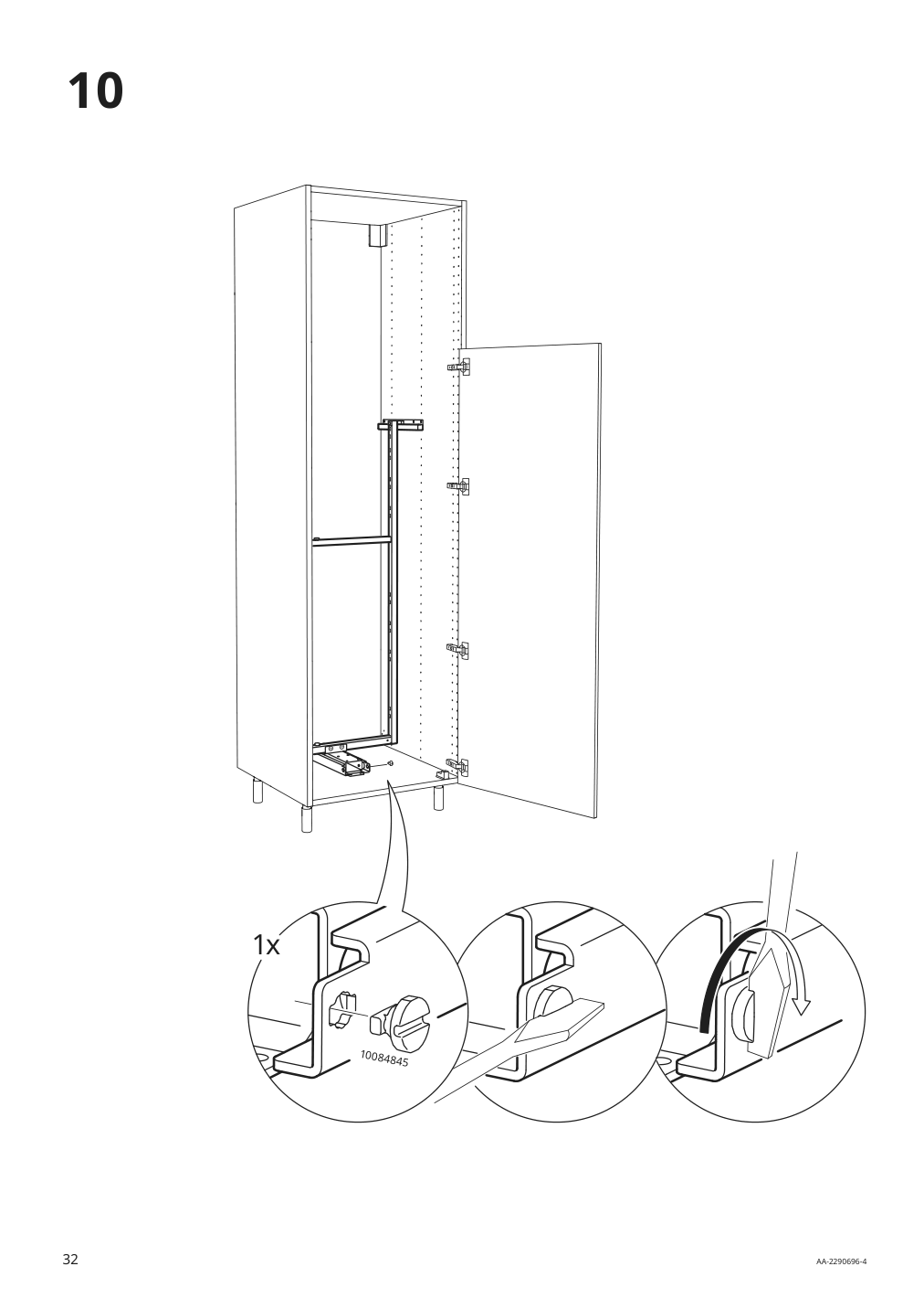 Assembly instructions for IKEA Utrusta pull out pantry organizer | Page 32 - IKEA SEKTION high cabinet with pull-out pantry 394.718.91