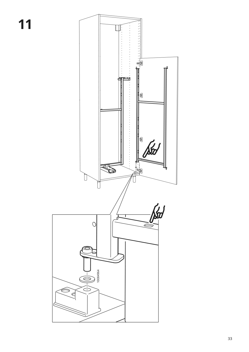 Assembly instructions for IKEA Utrusta pull out pantry organizer | Page 33 - IKEA SEKTION high cabinet with pull-out pantry 394.718.91