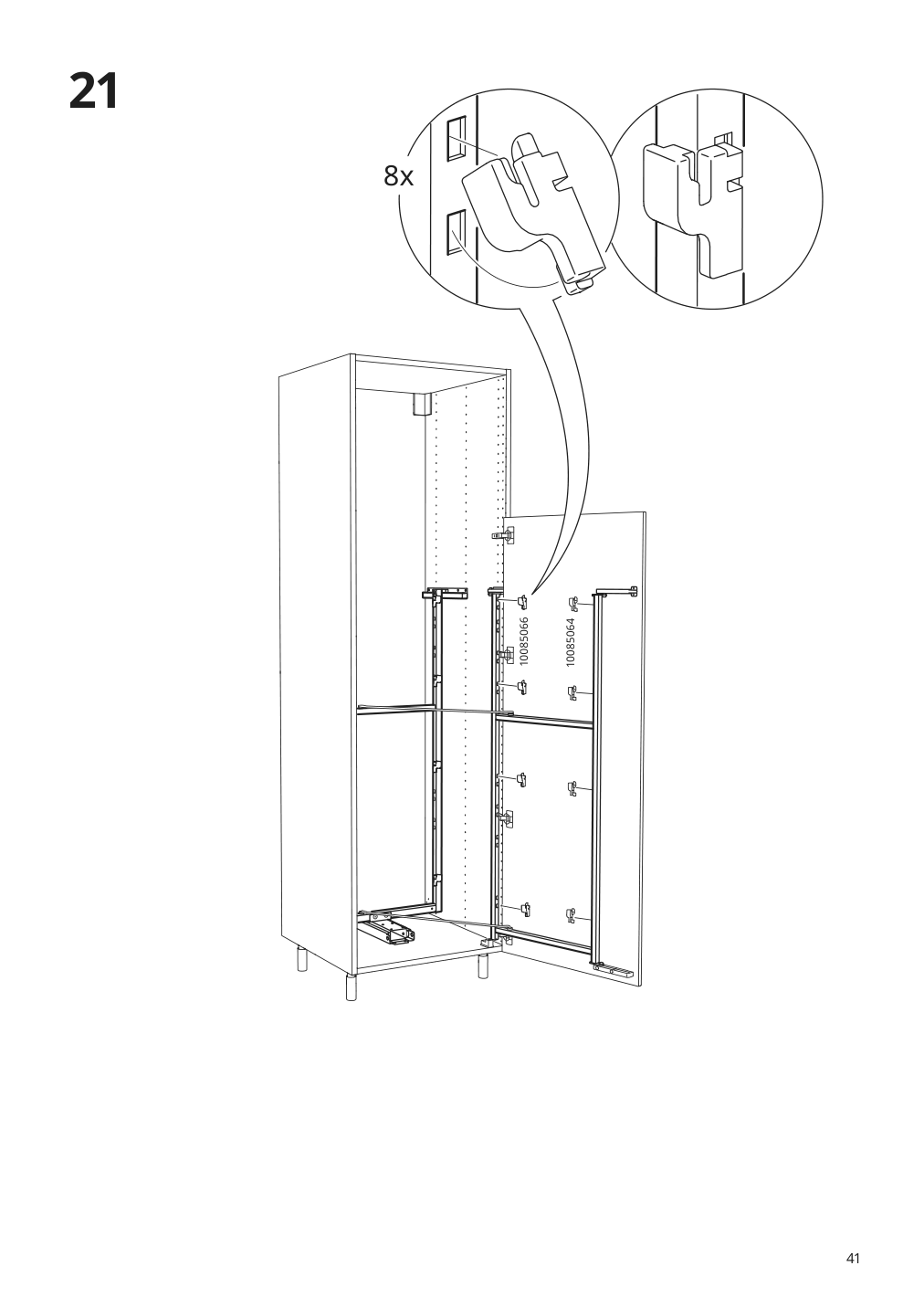 Assembly instructions for IKEA Utrusta pull out pantry organizer | Page 41 - IKEA SEKTION high cabinet with pull-out pantry 594.718.90