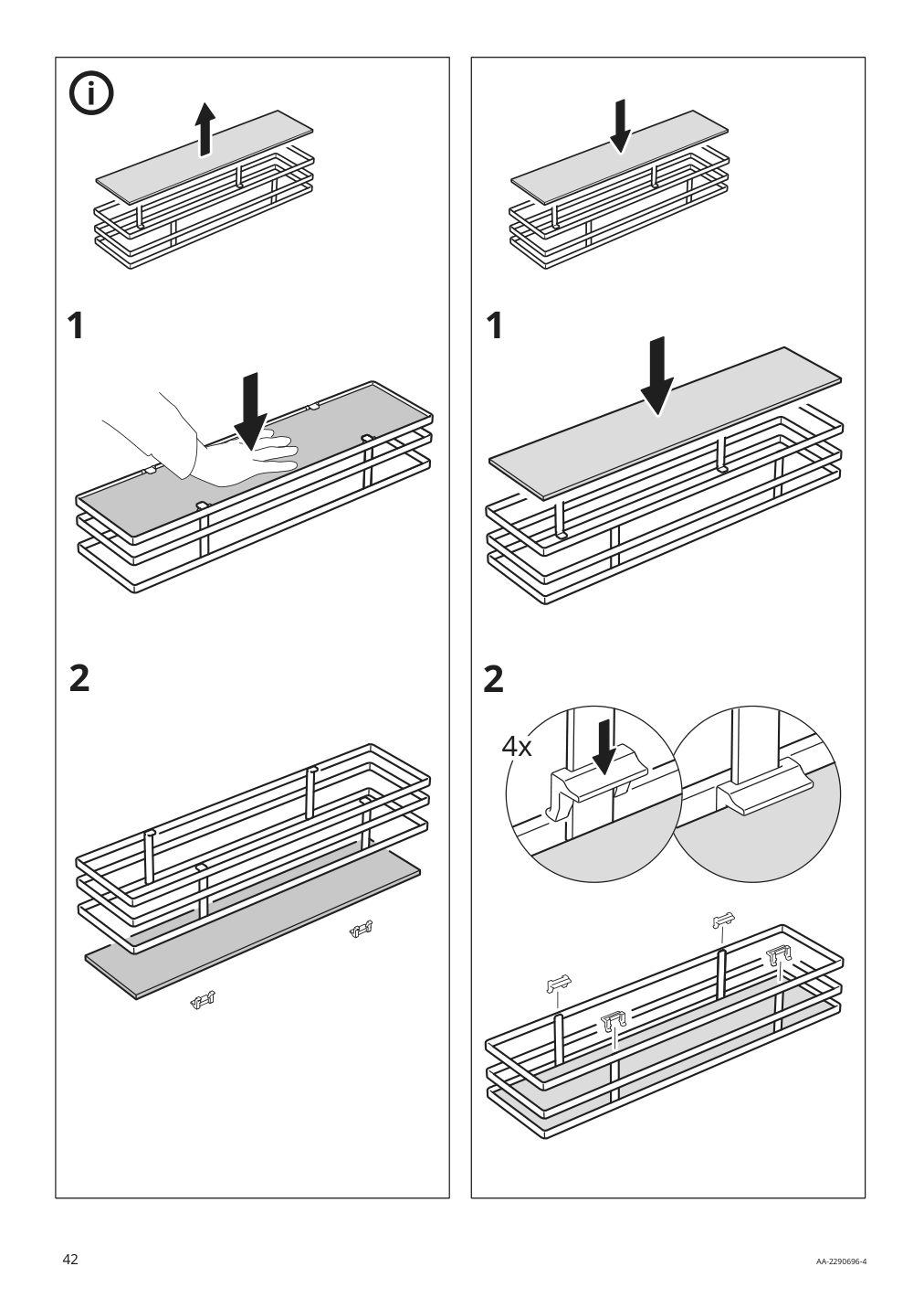 Assembly instructions for IKEA Utrusta pull out pantry organizer | Page 42 - IKEA SEKTION high cabinet with pull-out pantry 394.718.91