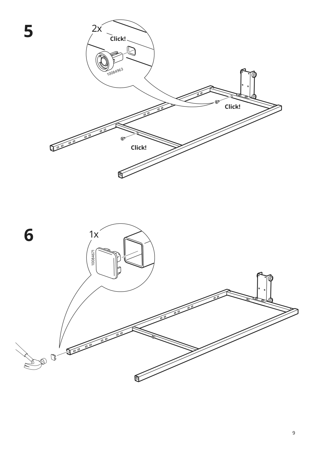 Assembly instructions for IKEA Utrusta pull out pantry organizer | Page 9 - IKEA SEKTION high cabinet with pull-out pantry 394.718.91