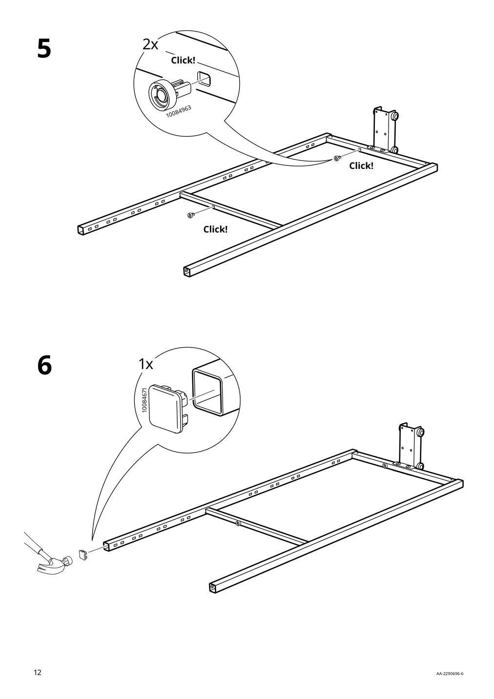 Assembly instructions for IKEA Utrusta pull out pantry organizer | Page 12 - IKEA SEKTION high cabinet with pull-out pantry 194.718.30