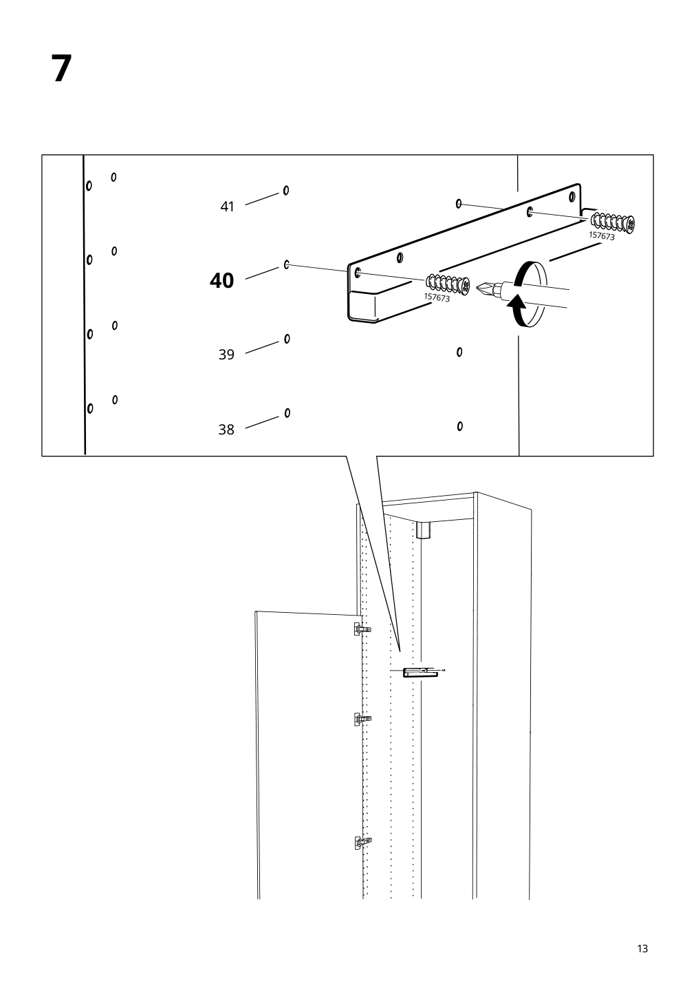 Assembly instructions for IKEA Utrusta pull out pantry organizer | Page 13 - IKEA SEKTION high cabinet with pull-out pantry 494.718.19