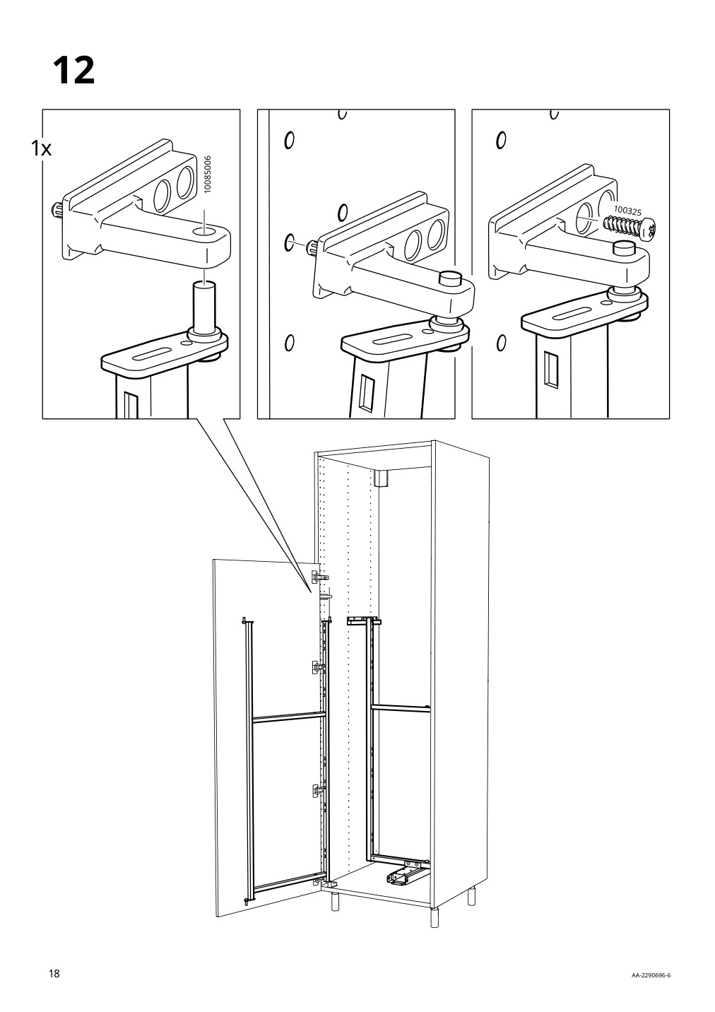 Assembly instructions for IKEA Utrusta pull out pantry organizer | Page 18 - IKEA SEKTION high cabinet with pull-out pantry 494.718.19