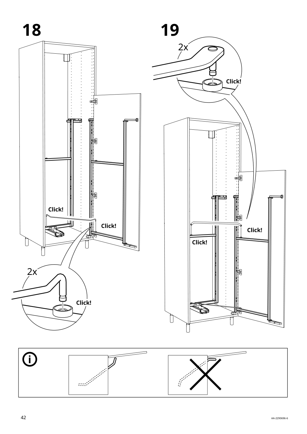 Assembly instructions for IKEA Utrusta pull out pantry organizer | Page 42 - IKEA SEKTION high cabinet with pull-out pantry 494.718.19