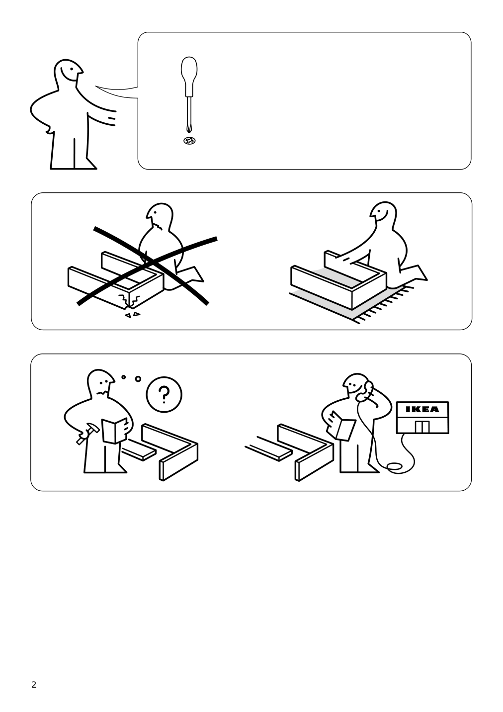 Assembly instructions for IKEA Utrusta pull out rack for cleaning supplies | Page 2 - IKEA SEKTION high cabinet/pull-out int fittings 594.559.65