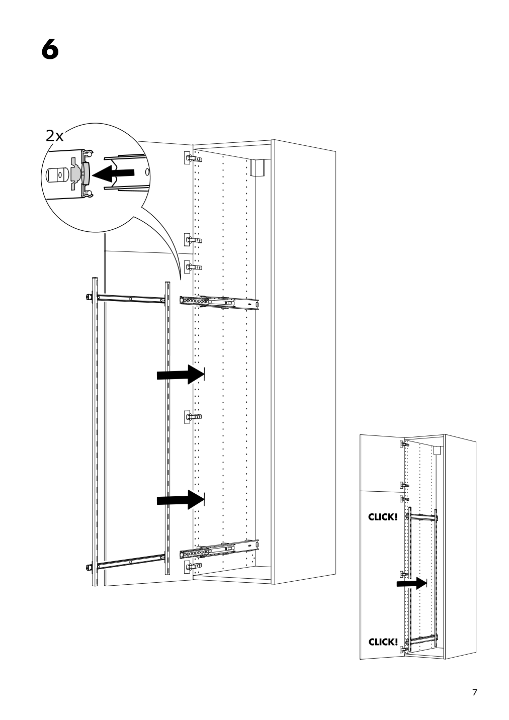 Assembly instructions for IKEA Utrusta pull out rack for cleaning supplies | Page 7 - IKEA SEKTION high cabinet/pull-out int fittings 094.639.82