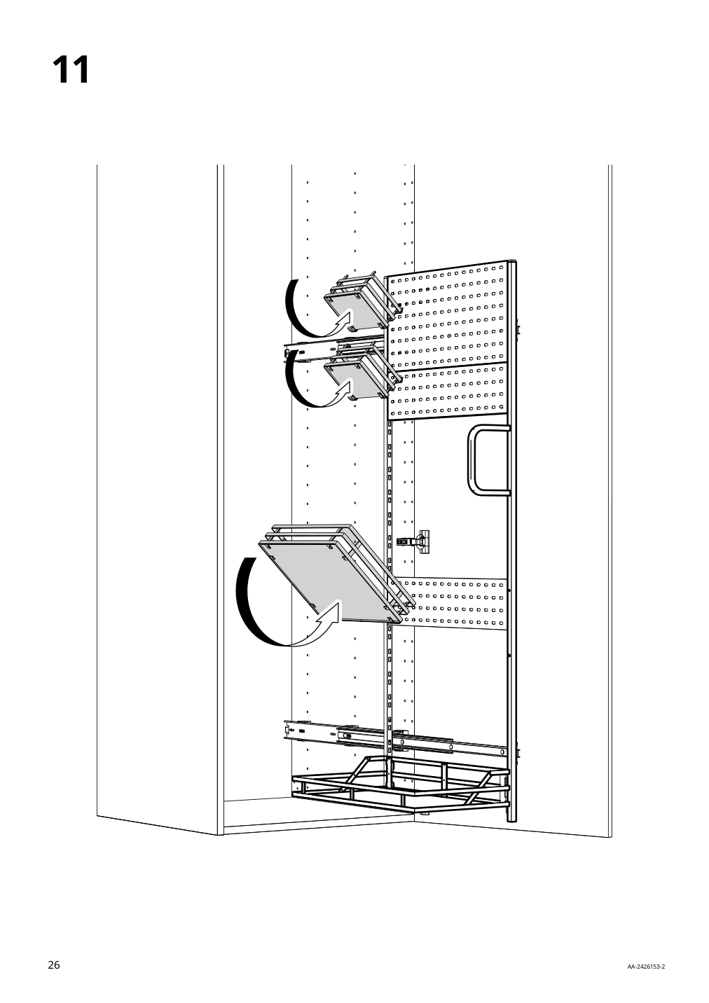 Assembly instructions for IKEA Utrusta pull out rack for cleaning supplies | Page 26 - IKEA SEKTION high cabinet/pull-out int fittings 095.734.95