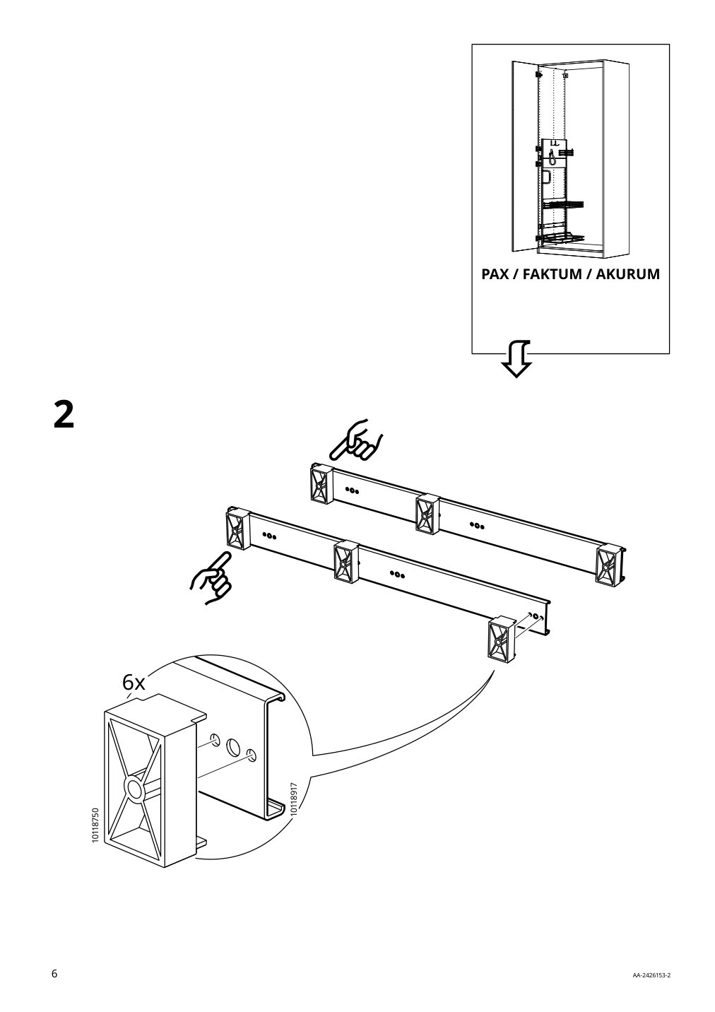 Assembly instructions for IKEA Utrusta pull out rack for cleaning supplies | Page 6 - IKEA SEKTION high cabinet/pull-out int fittings 095.734.95